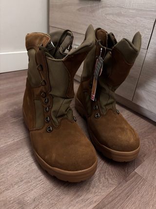 Botas Militares ET Talla 45 Marrones/Verdes