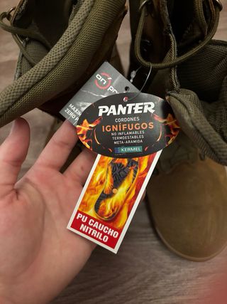 Botas Militares ET Talla 45 Marrones/Verdes