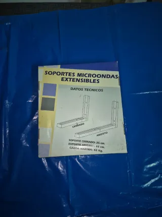 Soporte Microondas Extensible Plata