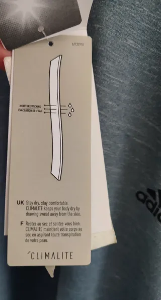 Sudadera Adidas Climalite Azul