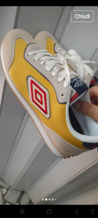 Sneakers Umbro N41 Beige Giallo