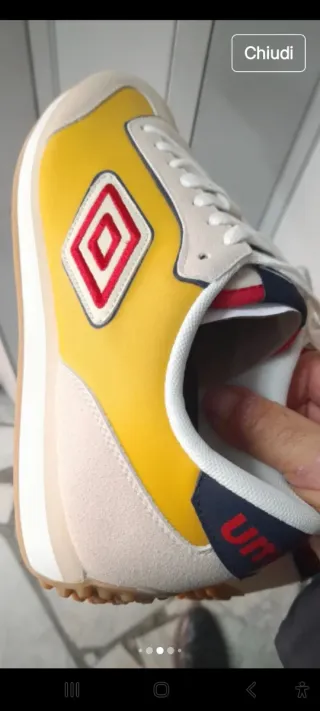 Sneakers Umbro N41 Beige Giallo