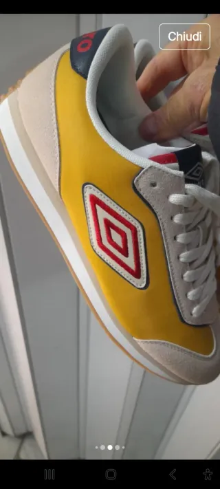 Sneakers Umbro N41 Beige Giallo