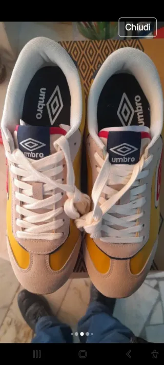 Sneakers Umbro N41 Beige Giallo