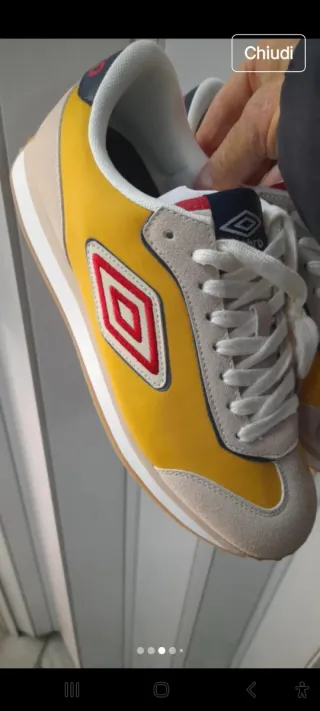 Sneakers Umbro N41 Beige Giallo