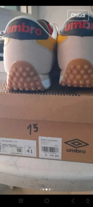 Sneakers Umbro N41 Beige Giallo