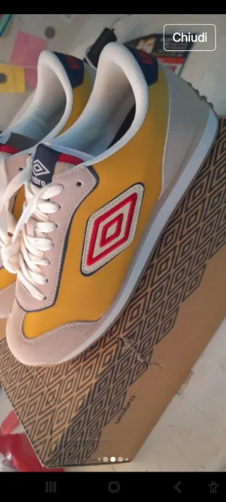 Sneakers Umbro N41 Beige Giallo