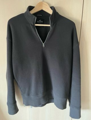 Sudadera Hollister Heavyweight Gris