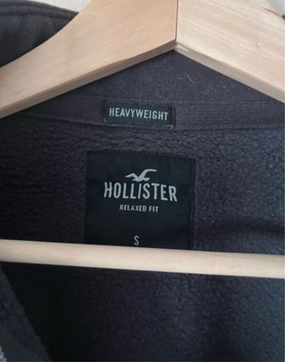 Sudadera Hollister Heavyweight Gris