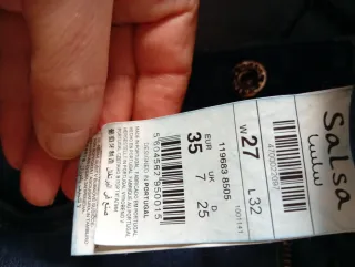 Lote 3 Pantalones Vaqueros Salsa Azules