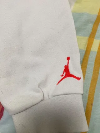 Sudadera Jordan Blanca y Roja
