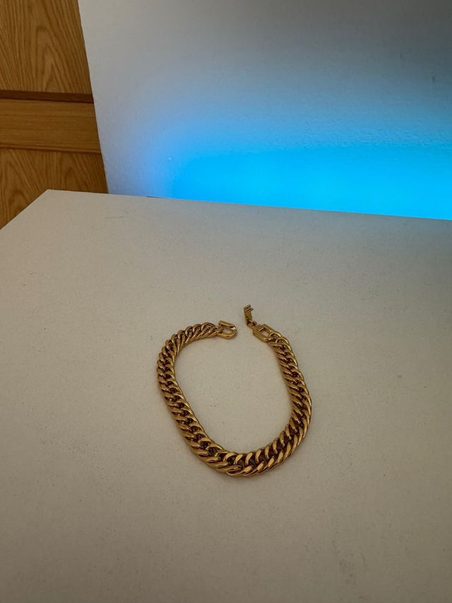 Pulsera Cubana Hombre Dorada