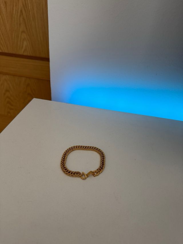 Pulsera Cubana Hombre Dorada