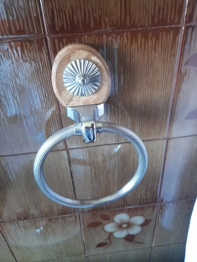 Pack Accesorios Baño Plata y Blanco