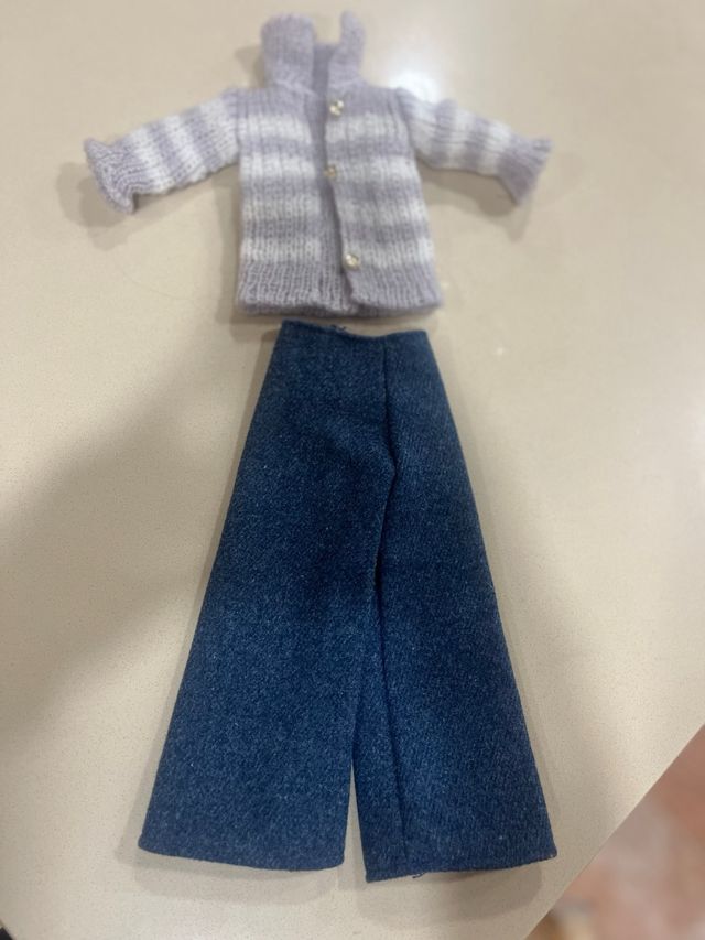 Conjunto Nancy foulard rayas y pantalón