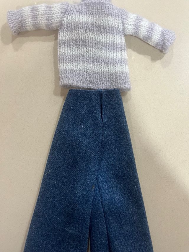 Conjunto Nancy foulard rayas y pantalón