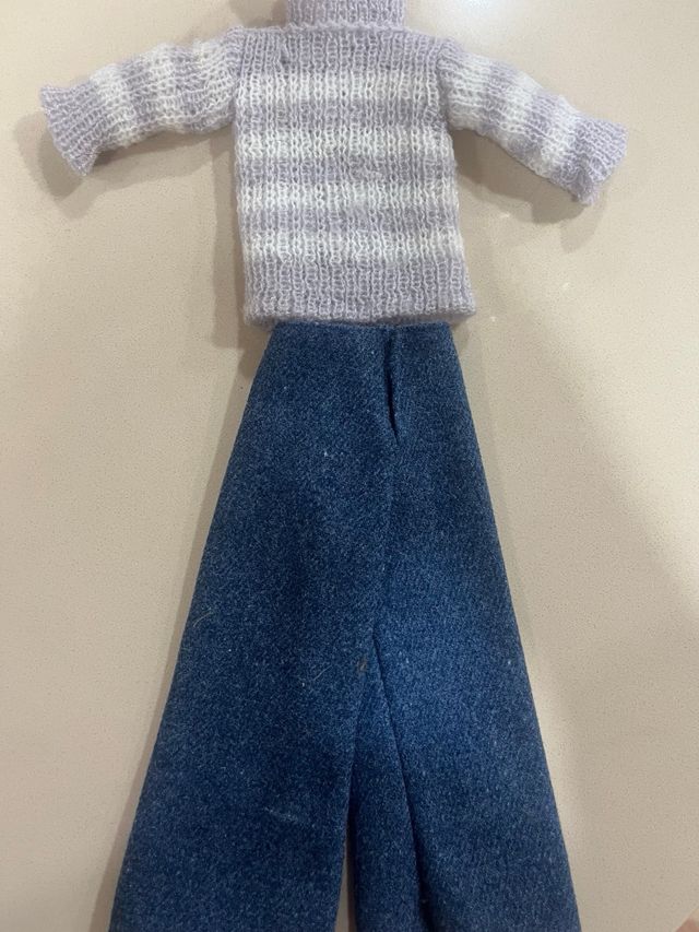 Conjunto Nancy foulard rayas y pantalón