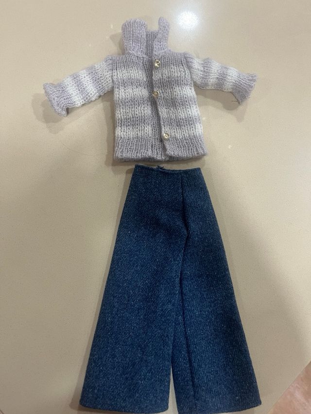 Conjunto Nancy foulard rayas y pantalón