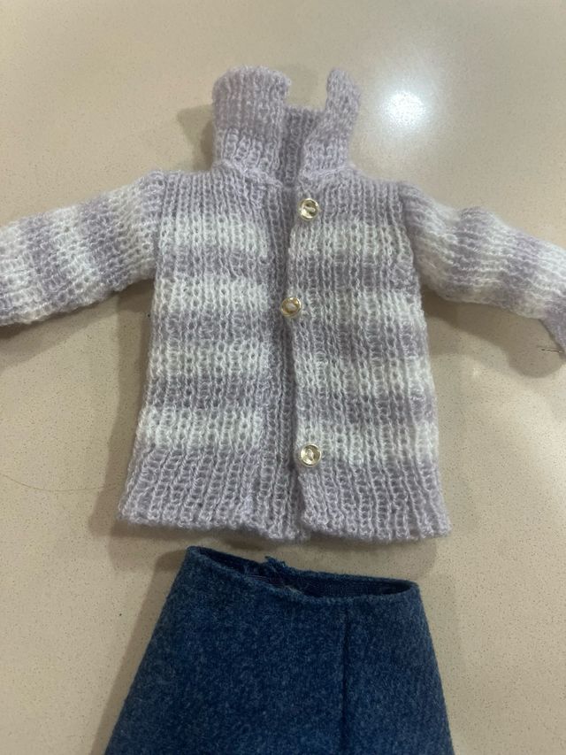 Conjunto Nancy foulard rayas y pantalón