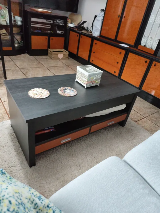 Mesa de centro salón madera