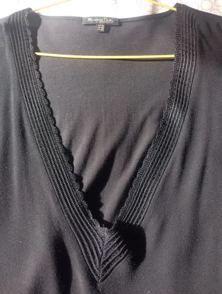 Camiseta Massimo Dutti Negra Talla XL