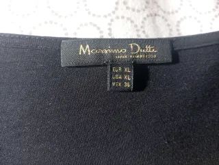 Camiseta Massimo Dutti Negra Talla XL