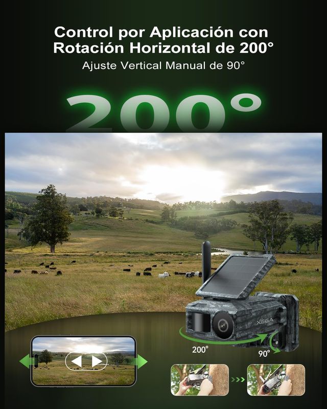 NUEVO - Cámara Solar 4G 2 Paneles y Tarjeta SIM