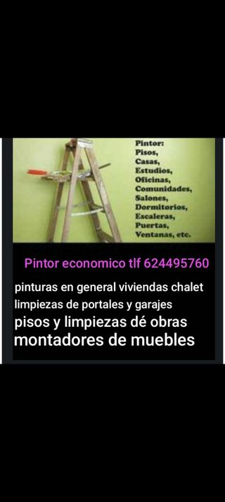 Pintor económico y limpiezas