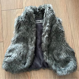 Chaleco de pelo gris talla S