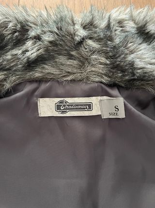 Chaleco de pelo gris talla S