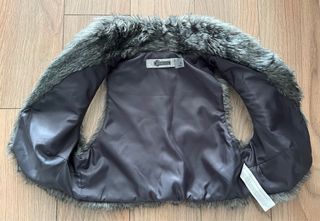 Chaleco de pelo gris talla S