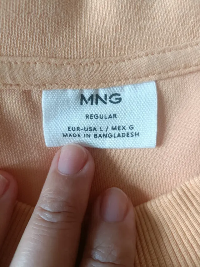 Sudadera Mango Naranja Hombre