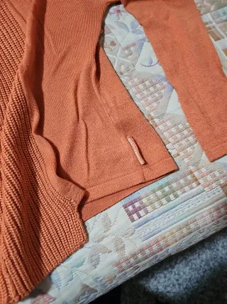 Jersey Adolfo Domínguez cuello alto naranja