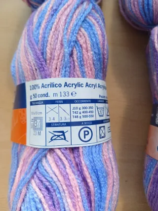 15 Ovillos Lana Mondial Crilly Stamped