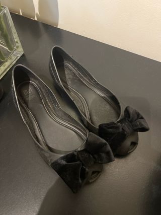 Bailarinas Melissa Negras con Lazo talla 33