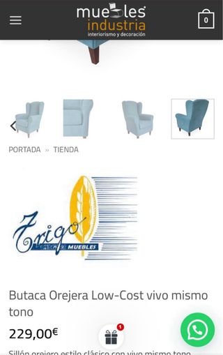 Nuovo pouf orecchio blu