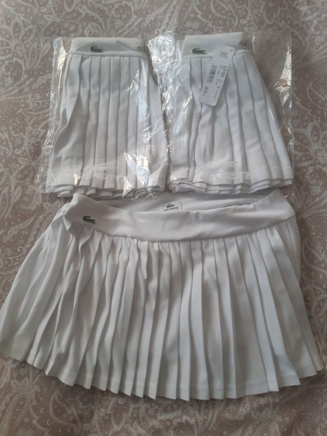Faldas Lacoste Tenis/Pádel Blancas