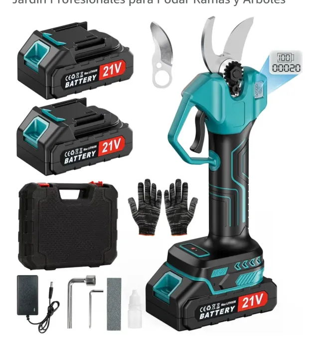Tijeras Podar Eléctricas 21V + Accesorios