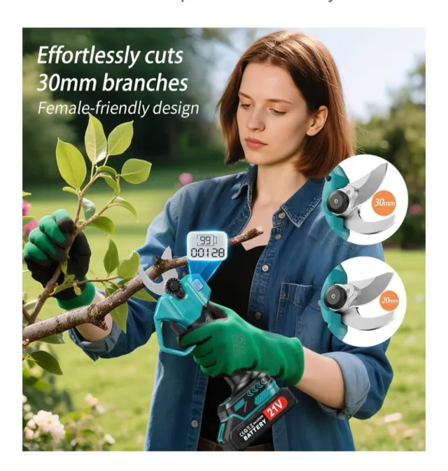 Tijeras Podar Eléctricas 21V + Accesorios