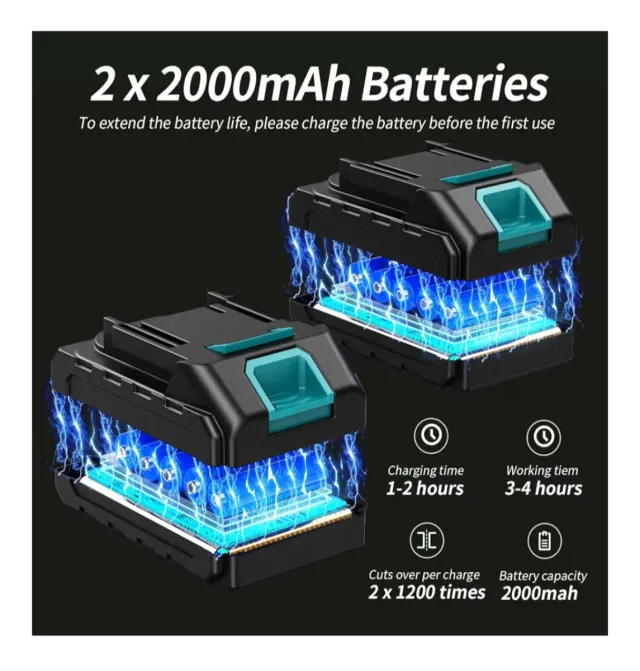 Tijeras Podar Eléctricas 21V + Accesorios