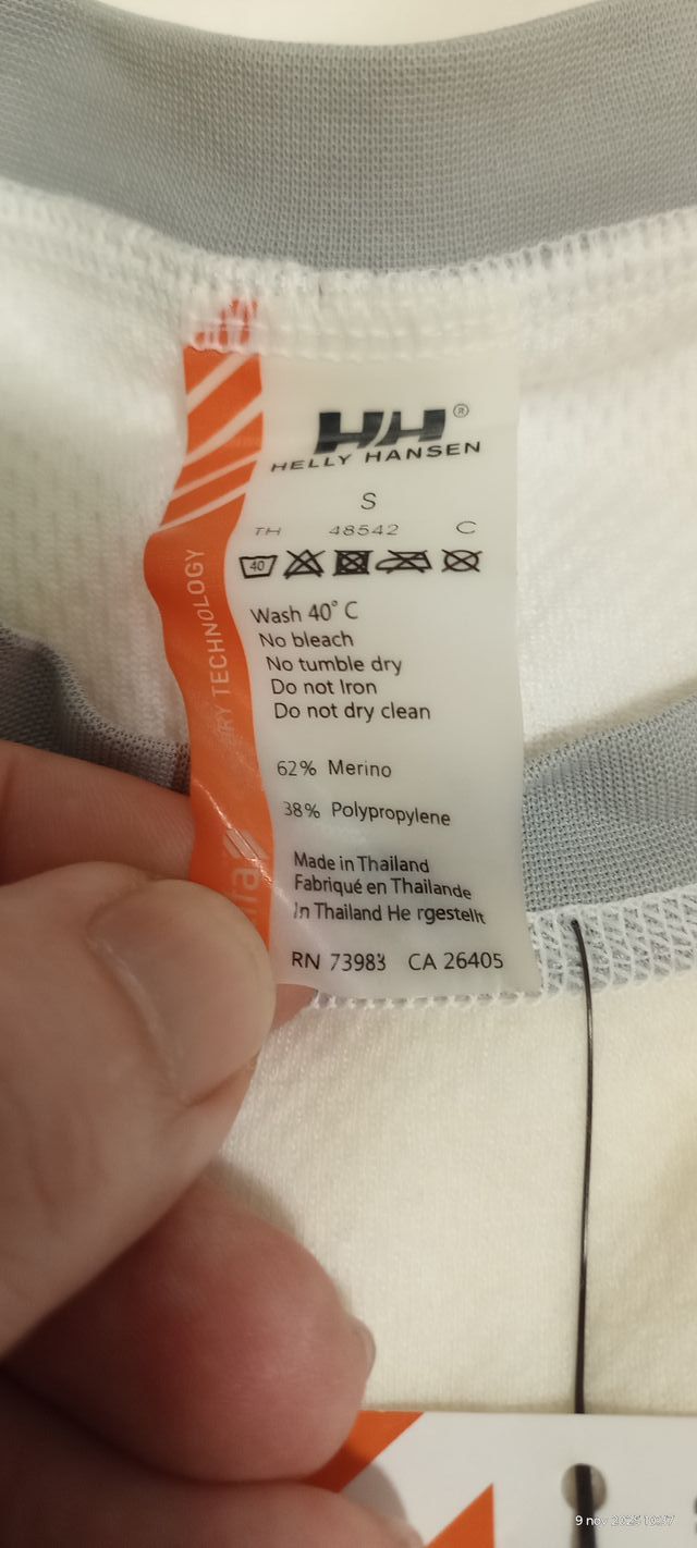 Camiseta Helly Hansen Lana Merino Talla S