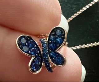 Amen Collana Farfalla Blu