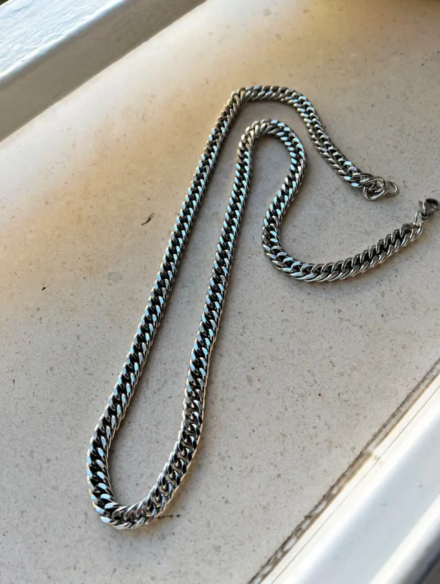 Cadena Cubana Acero Inoxidable