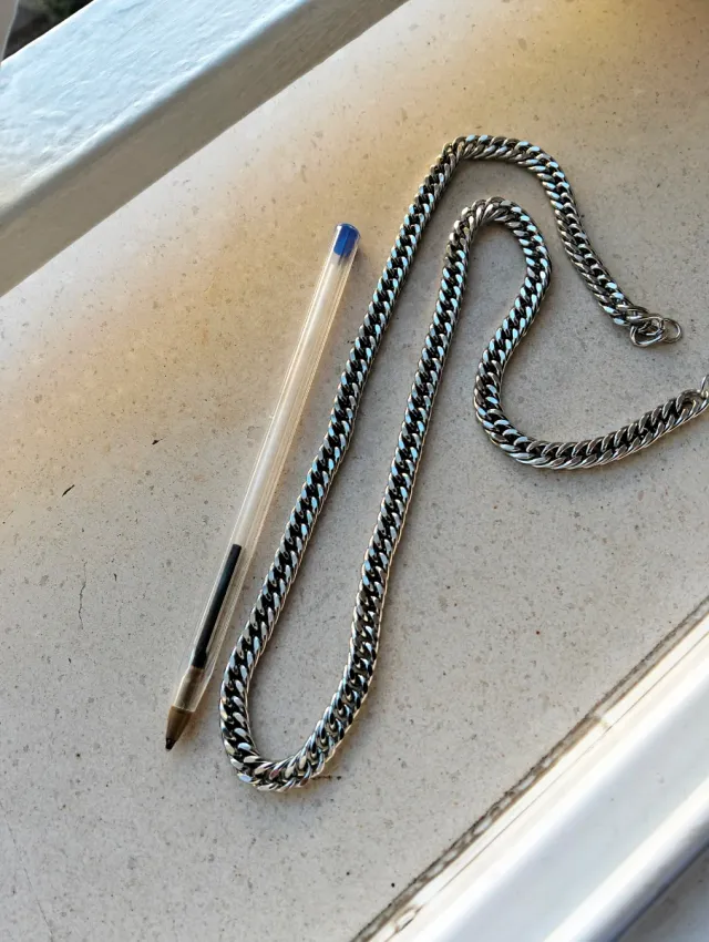 Cadena Cubana Acero Inoxidable