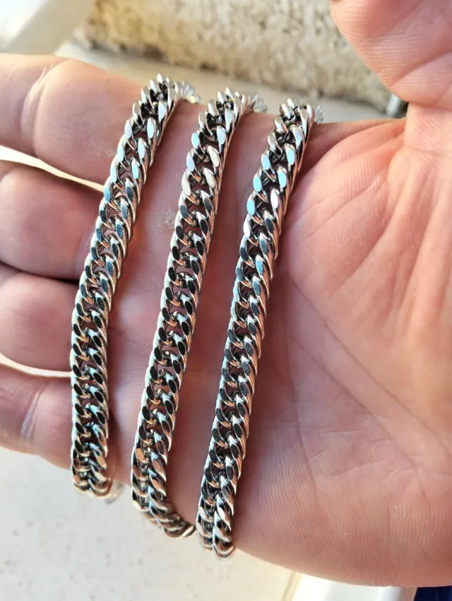 Cadena Cubana Acero Inoxidable