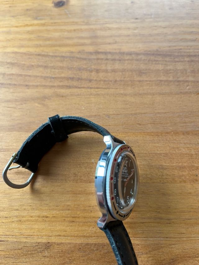 Reloj Vostok Komandirskie Negro como nuevo