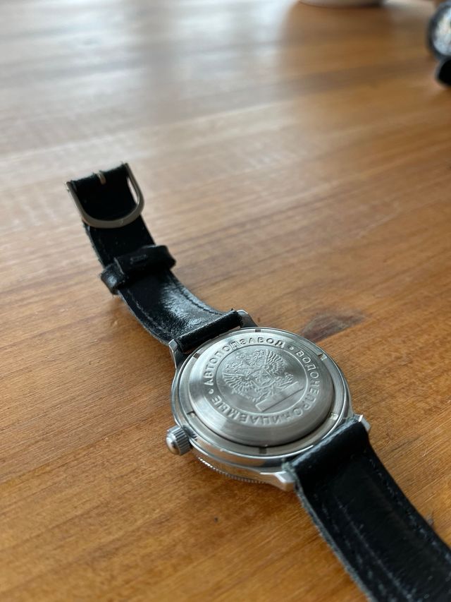 Reloj Vostok Komandirskie Negro como nuevo