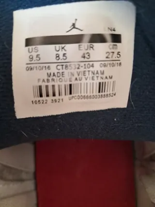 Zapatillas Jordan Air 3 Blancas y Azules