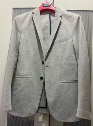 Blazer Zara Gris Talla M