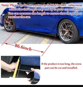 Bajo lateral universal para coche